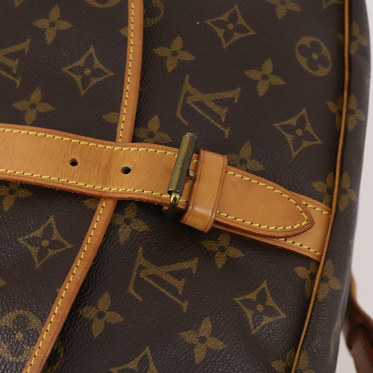 LOUIS VUITTON Monogram Saumur 35 Shoulder Bag M42254 LV Auth 152023