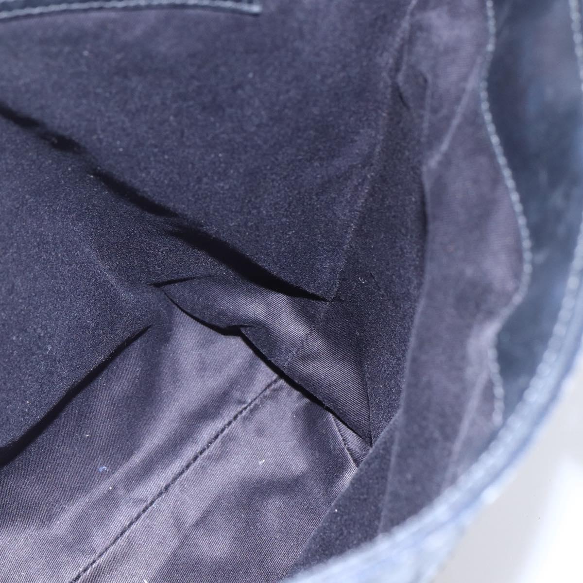 GUCCI GG Canvas Tote Bag Black Silver 106248 Auth 152026