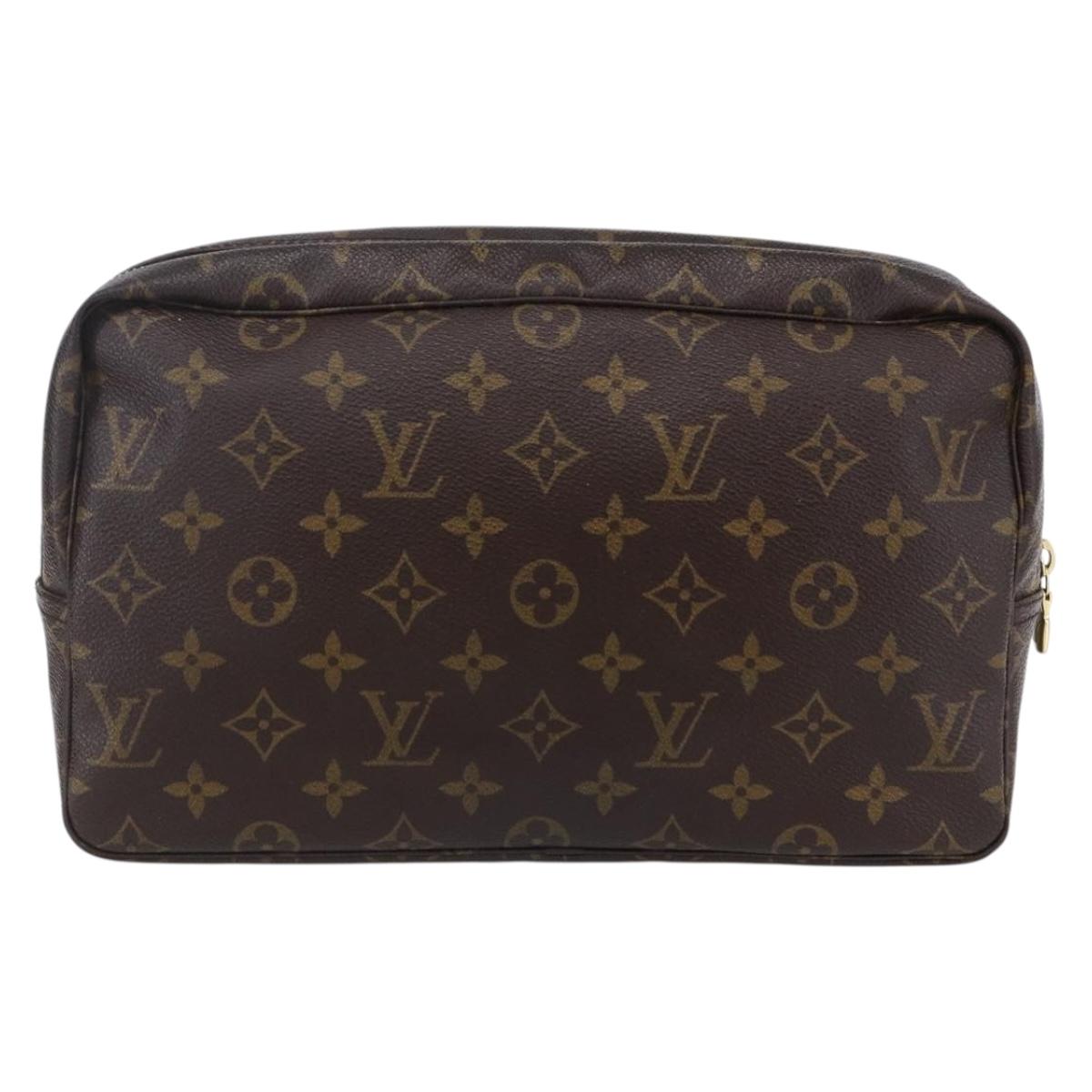 LOUIS VUITTON Monogram Trousse Toilette 28 Clutch Bag M47522 LV Auth 152029