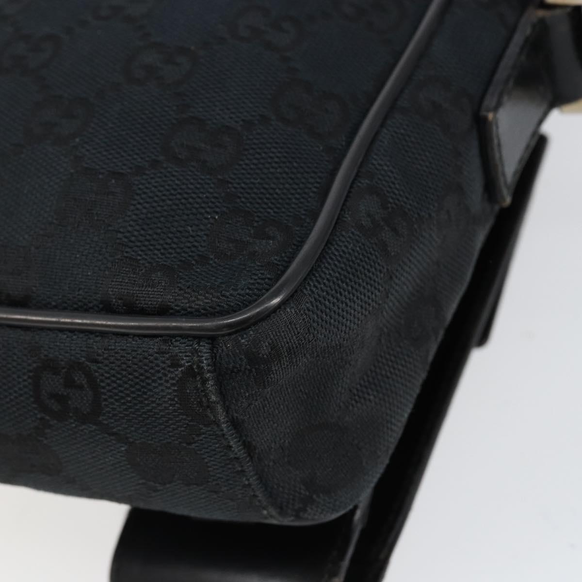GUCCI GG Canvas Shoulder Bag Black Auth 152032