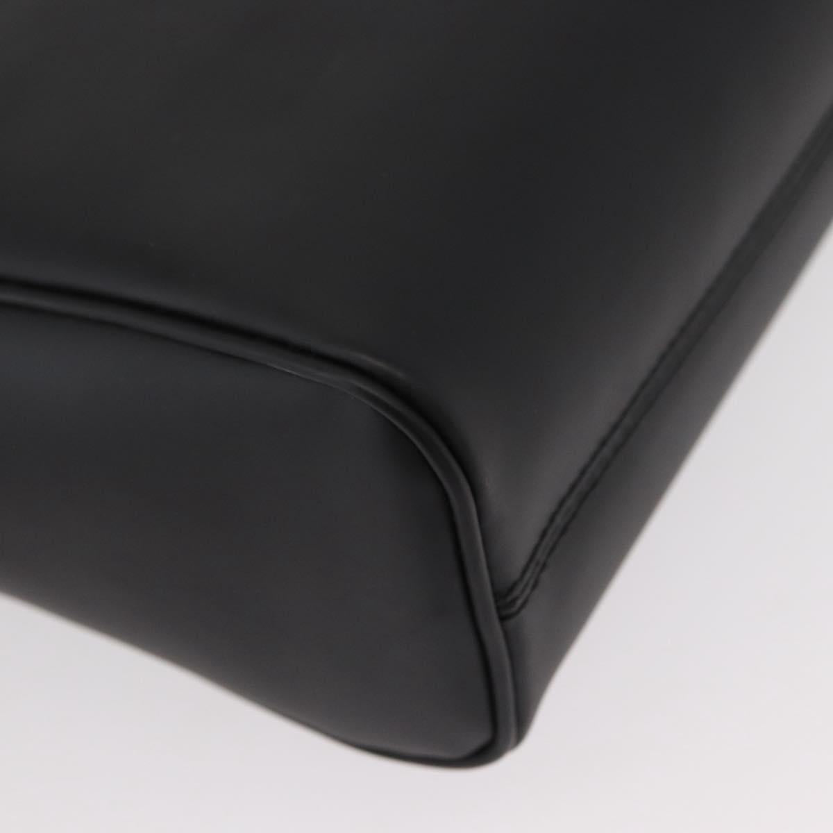 Salvatore Ferragamo Shoulder Bag Patent leather Black Silver Auth 152037