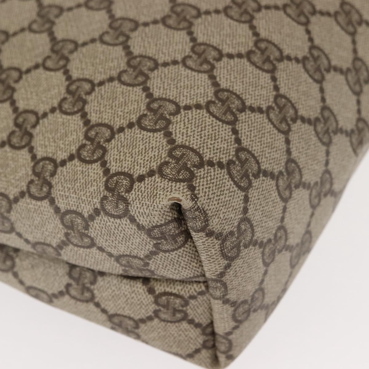 GUCCI GG Supreme Web Sherry Line Tote Bag PVC Beige Red 39 02 003 Auth 152070