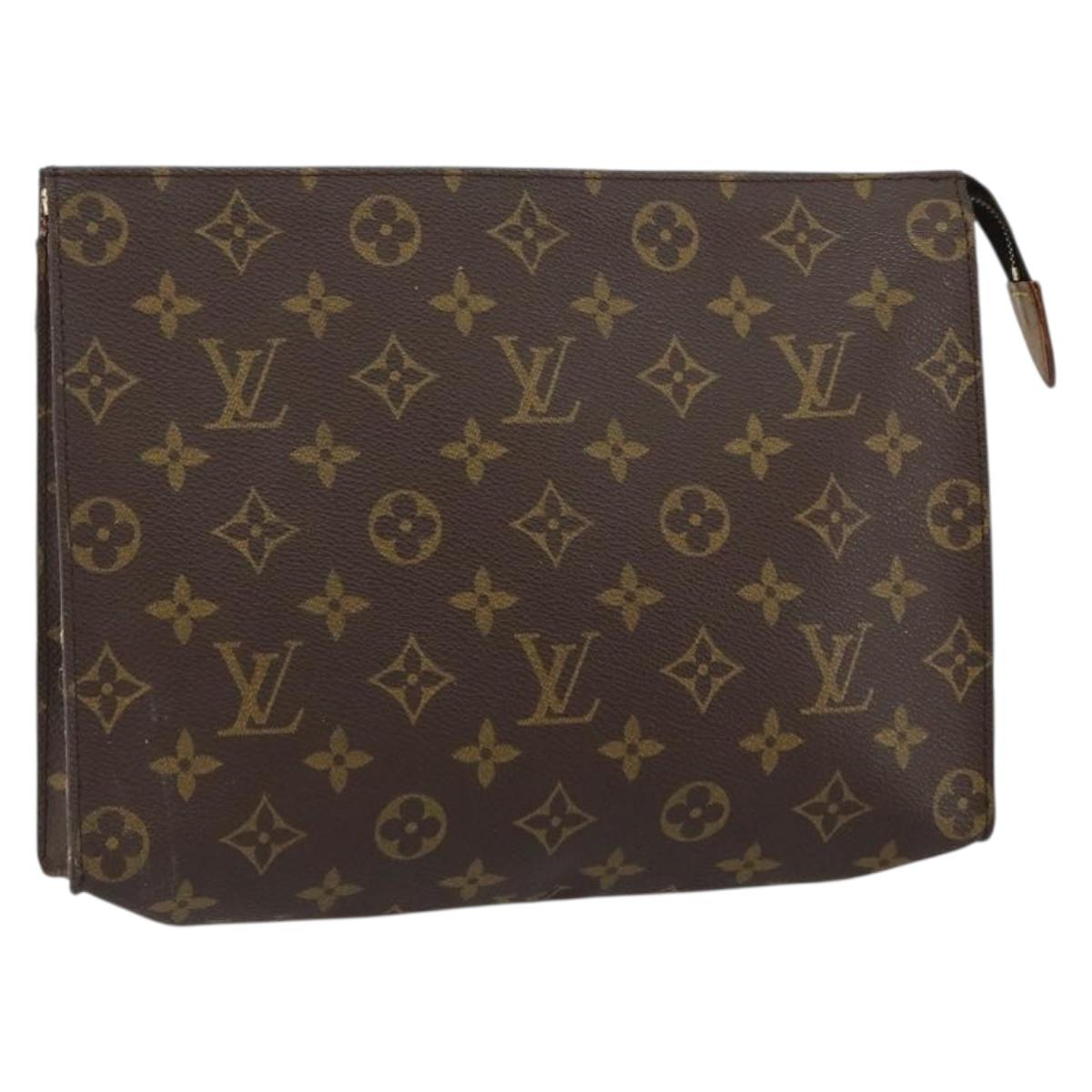 LOUIS VUITTON Monogram Poche Toilette 26 Pouch M47542 LV Auth 152073