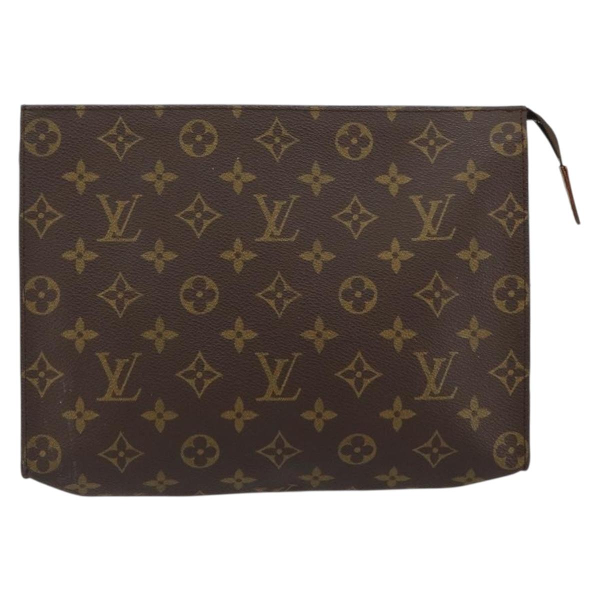 LOUIS VUITTON Monogram Poche Toilette 26 Pouch M47542 LV Auth 152073