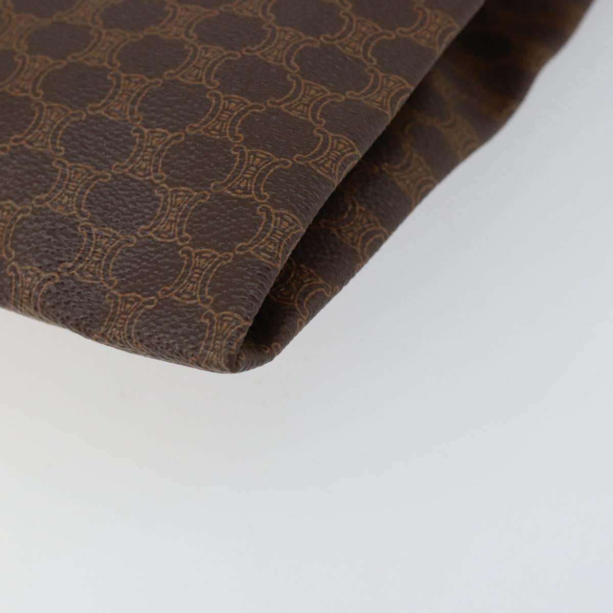 CELINE Macadam Canvas Tote Bag PVC Brown Auth 152082