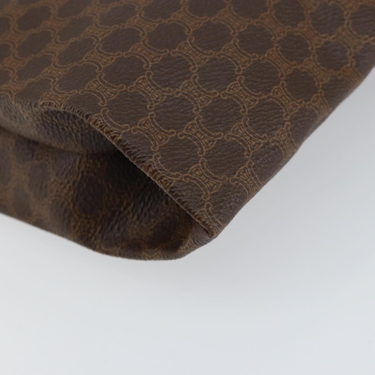 CELINE Macadam Canvas Tote Bag PVC Brown Auth 152082