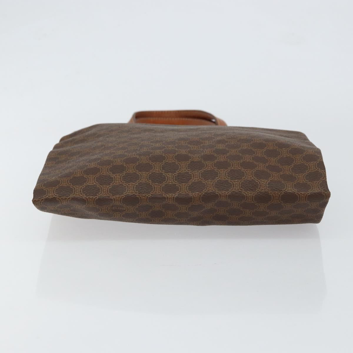 CELINE Macadam Canvas Tote Bag PVC Brown Auth 152082