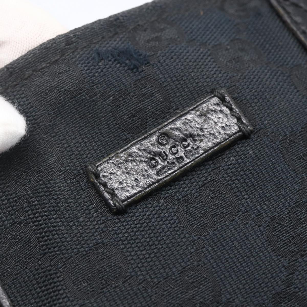 GUCCI GG Canvas Web Sherry Line Hand Bag Black Red Green 131228 Auth 152084