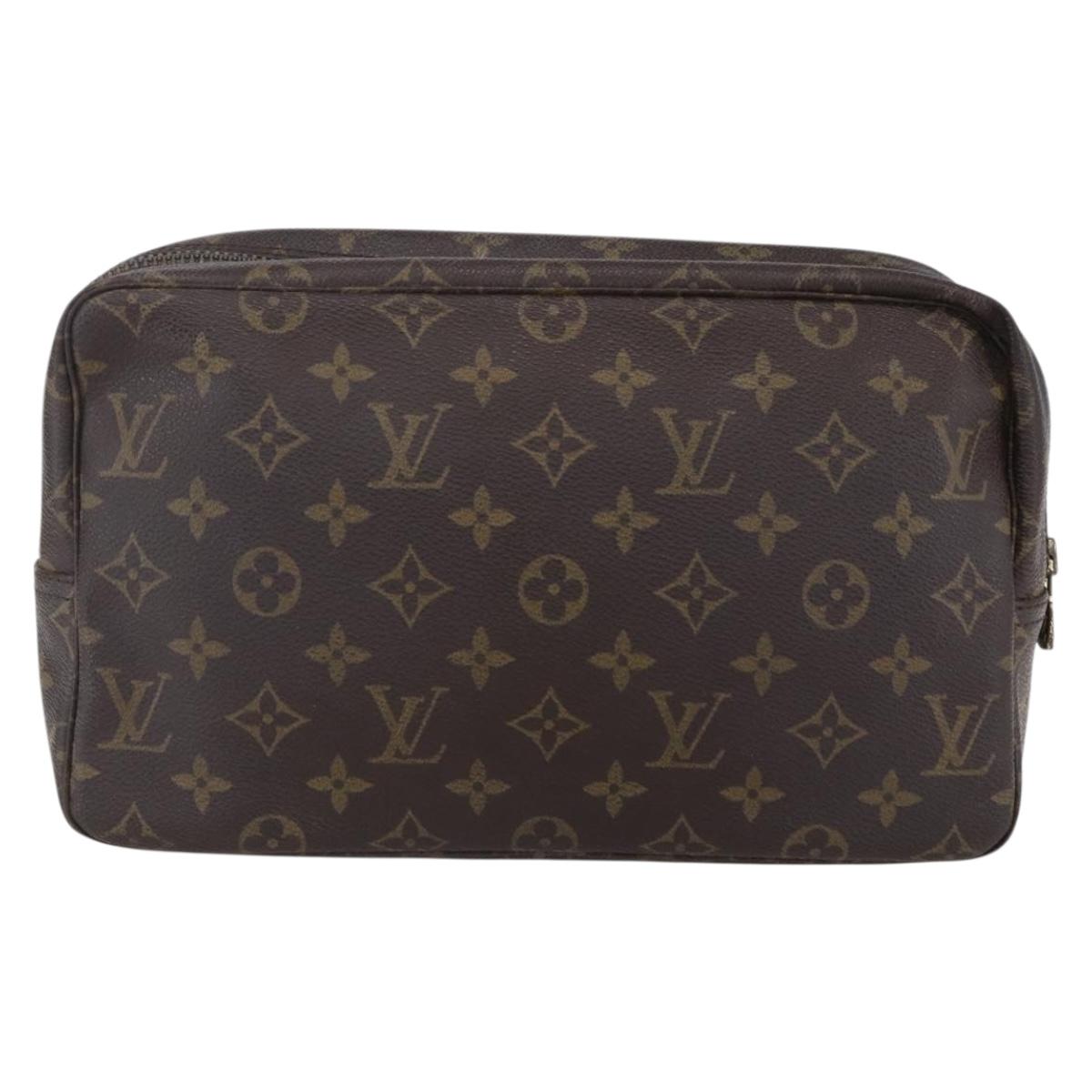 LOUIS VUITTON Monogram Trousse Toilette 28 Clutch Bag M47522 LV Auth 152088