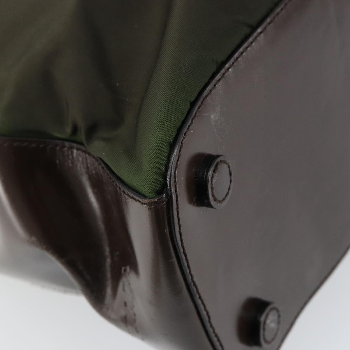 PRADA Shoulder Bag Nylon Khaki Auth 152090