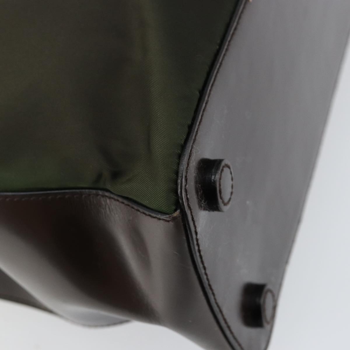 PRADA Shoulder Bag Nylon Khaki Auth 152090