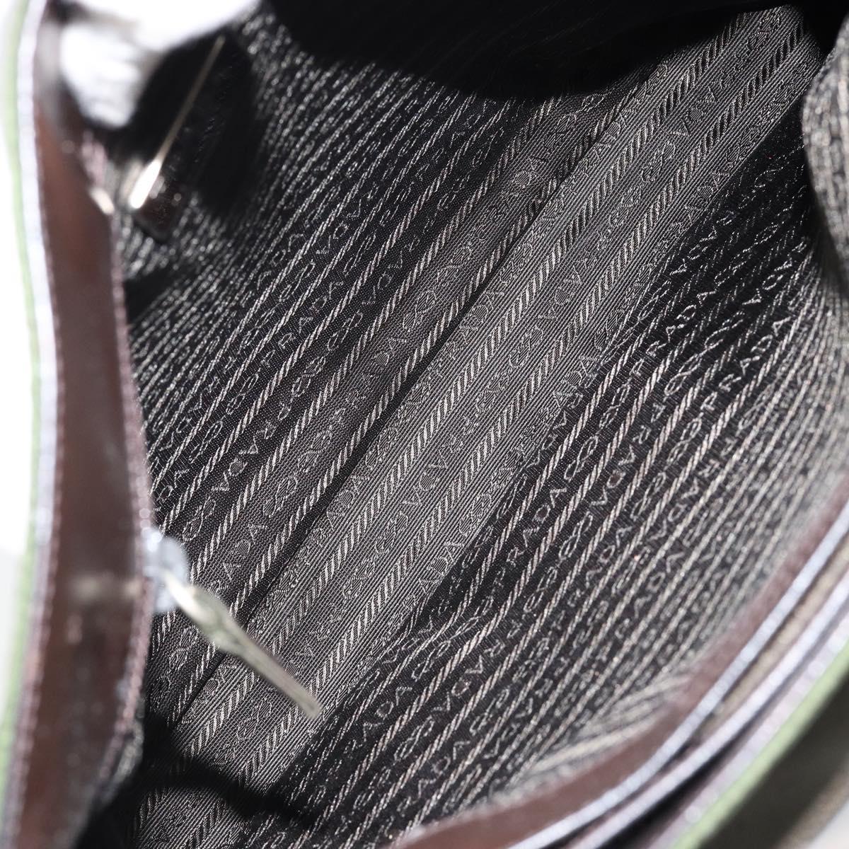 PRADA Shoulder Bag Nylon Khaki Auth 152090