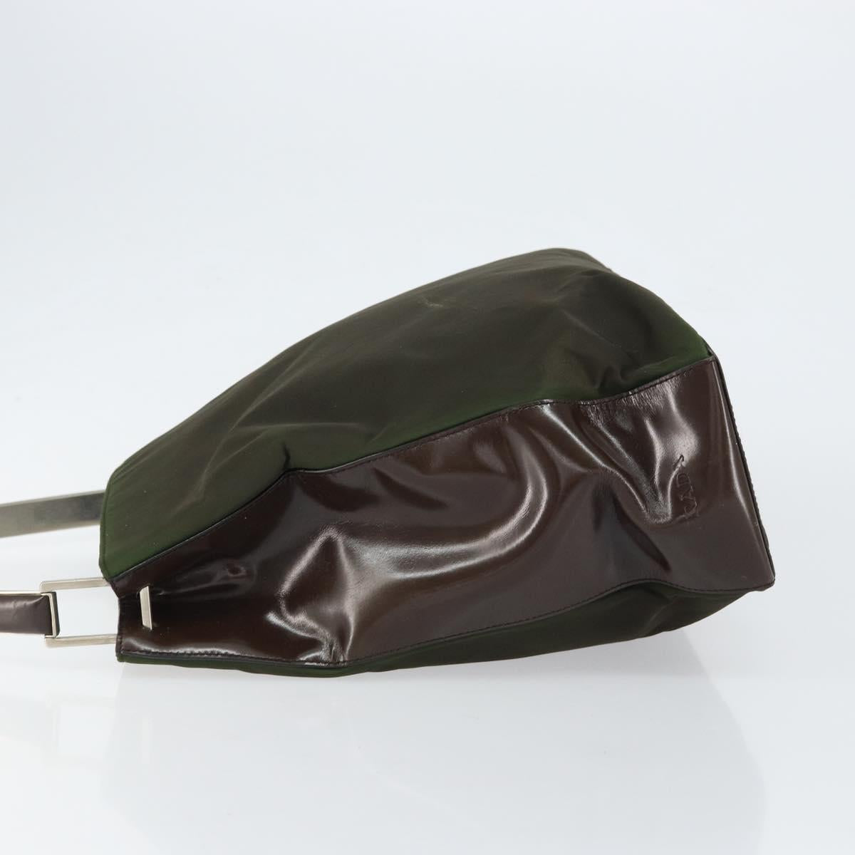 PRADA Shoulder Bag Nylon Khaki Auth 152090