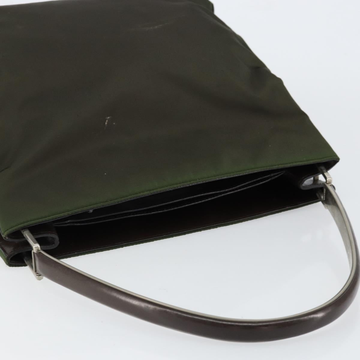 PRADA Shoulder Bag Nylon Khaki Auth 152090