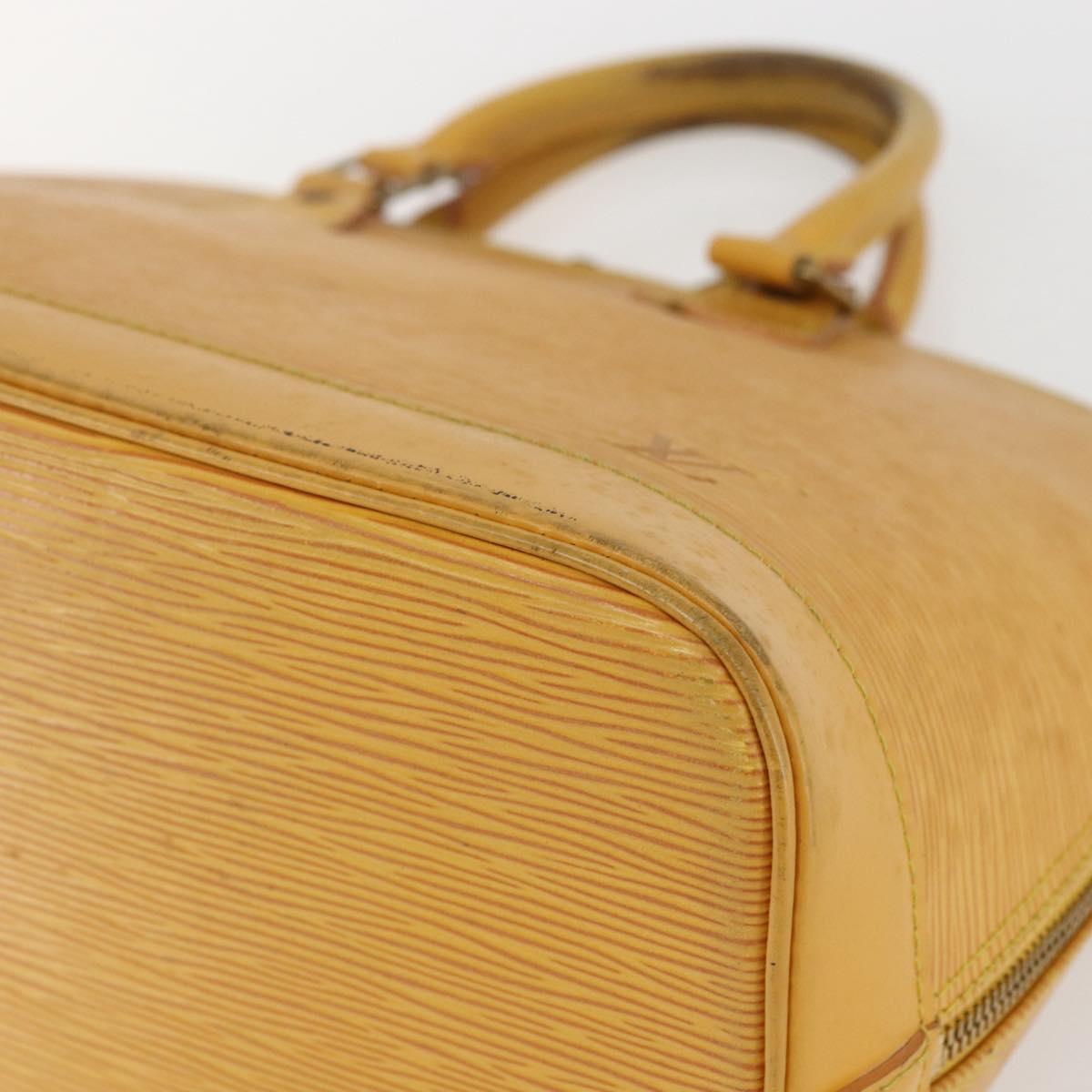 LOUIS VUITTON Epi Alma Hand Bag Yellow M52149 LV Auth 152094
