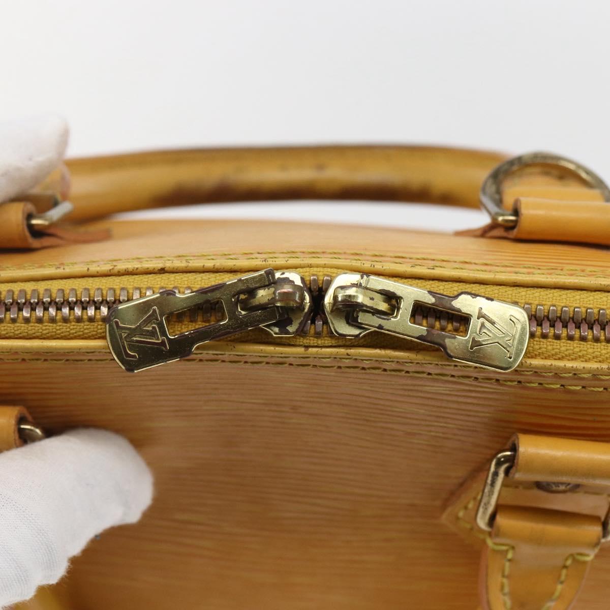 LOUIS VUITTON Epi Alma Hand Bag Yellow M52149 LV Auth 152094