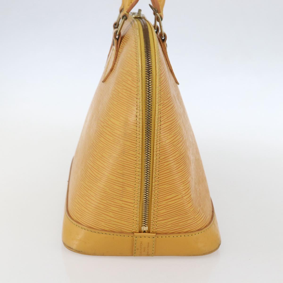 LOUIS VUITTON Epi Alma Hand Bag Yellow M52149 LV Auth 152094