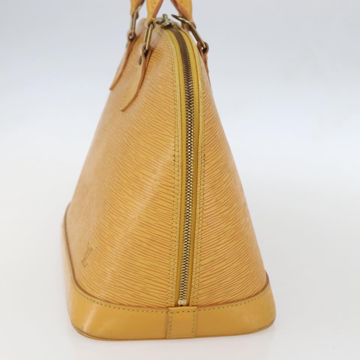 LOUIS VUITTON Epi Alma Hand Bag Yellow M52149 LV Auth 152094