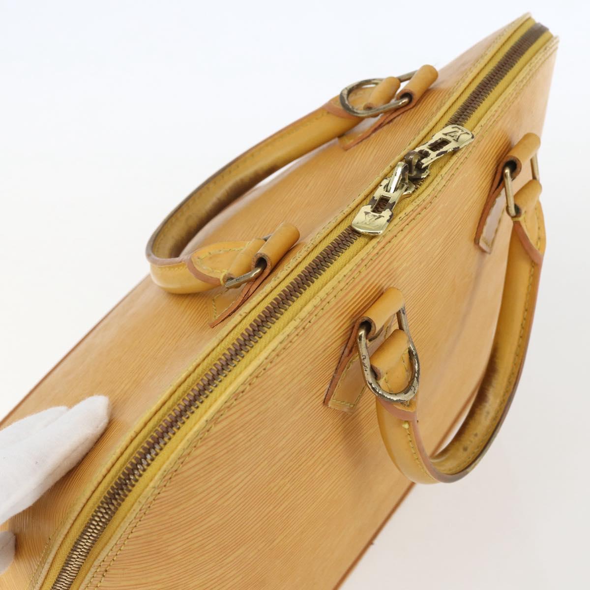 LOUIS VUITTON Epi Alma Hand Bag Yellow M52149 LV Auth 152094