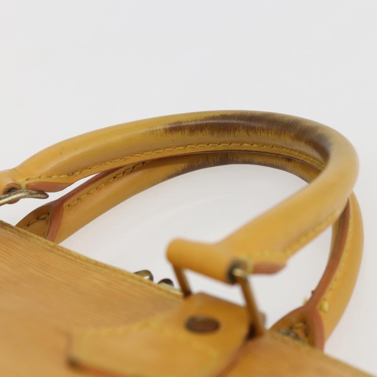 LOUIS VUITTON Epi Alma Hand Bag Yellow M52149 LV Auth 152094