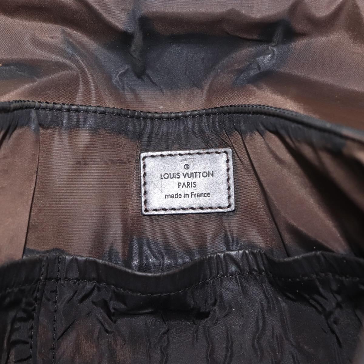 LOUIS VUITTON Damier Geant Petite Message Shoulder Bag Black M93618 Auth 152117