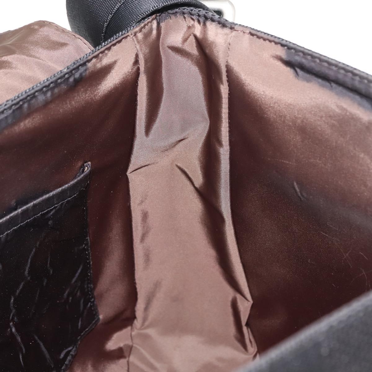 LOUIS VUITTON Damier Geant Petite Message Shoulder Bag Black M93618 Auth 152117