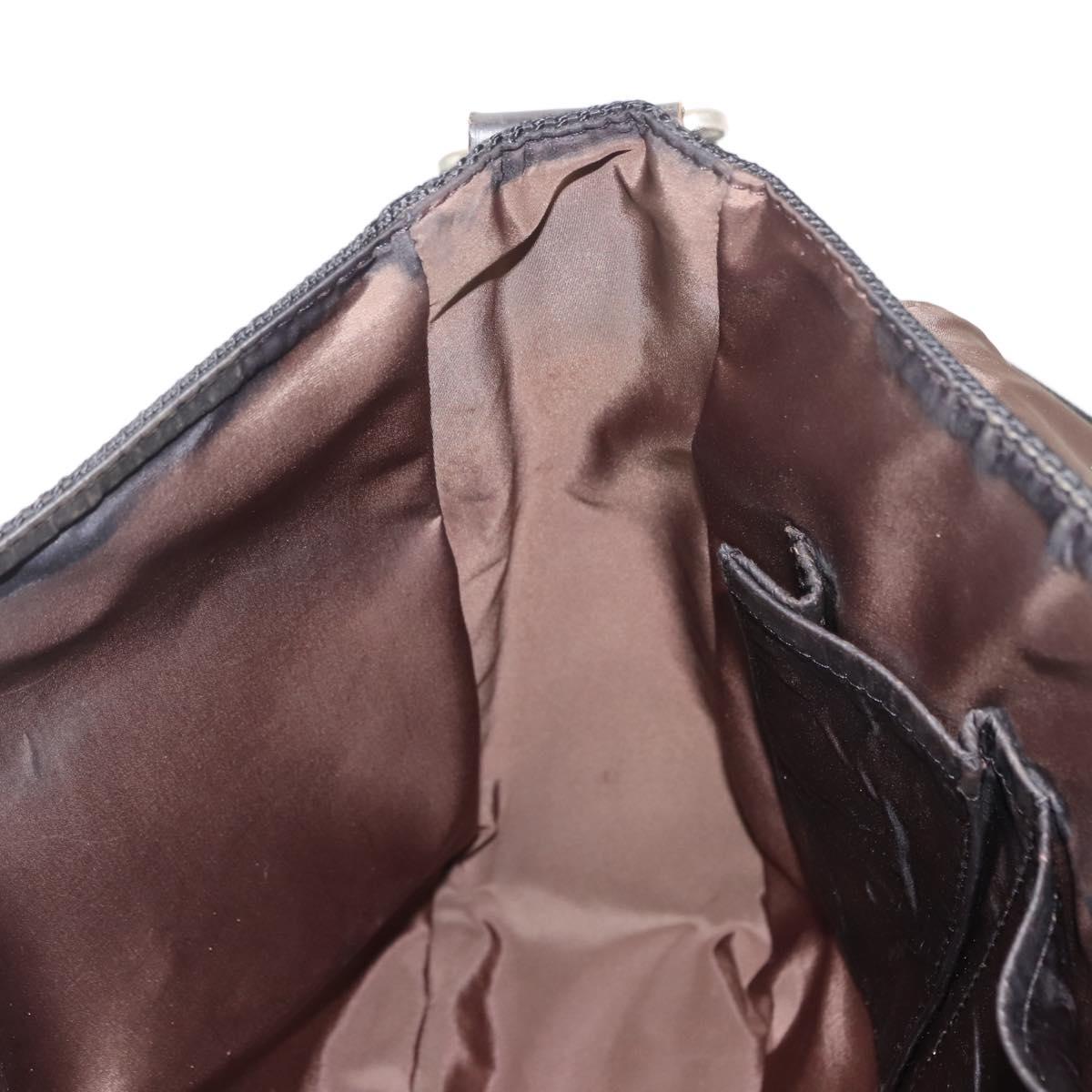 LOUIS VUITTON Damier Geant Petite Message Shoulder Bag Black M93618 Auth 152117