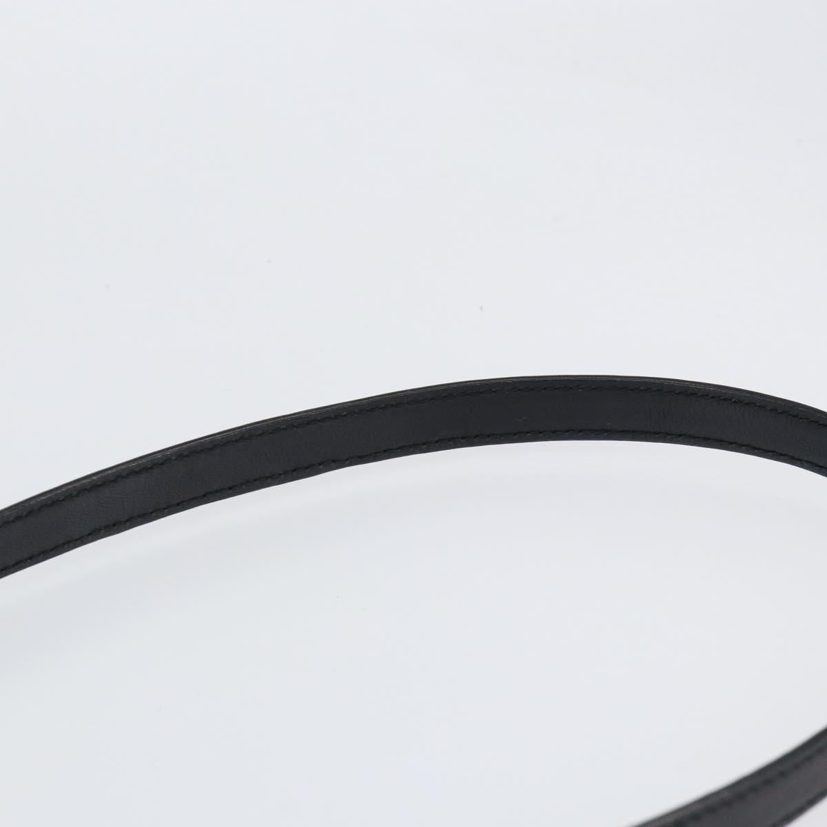 LOEWE Anagram Shoulder Bag Suede Leather Gray Gold Auth 152120