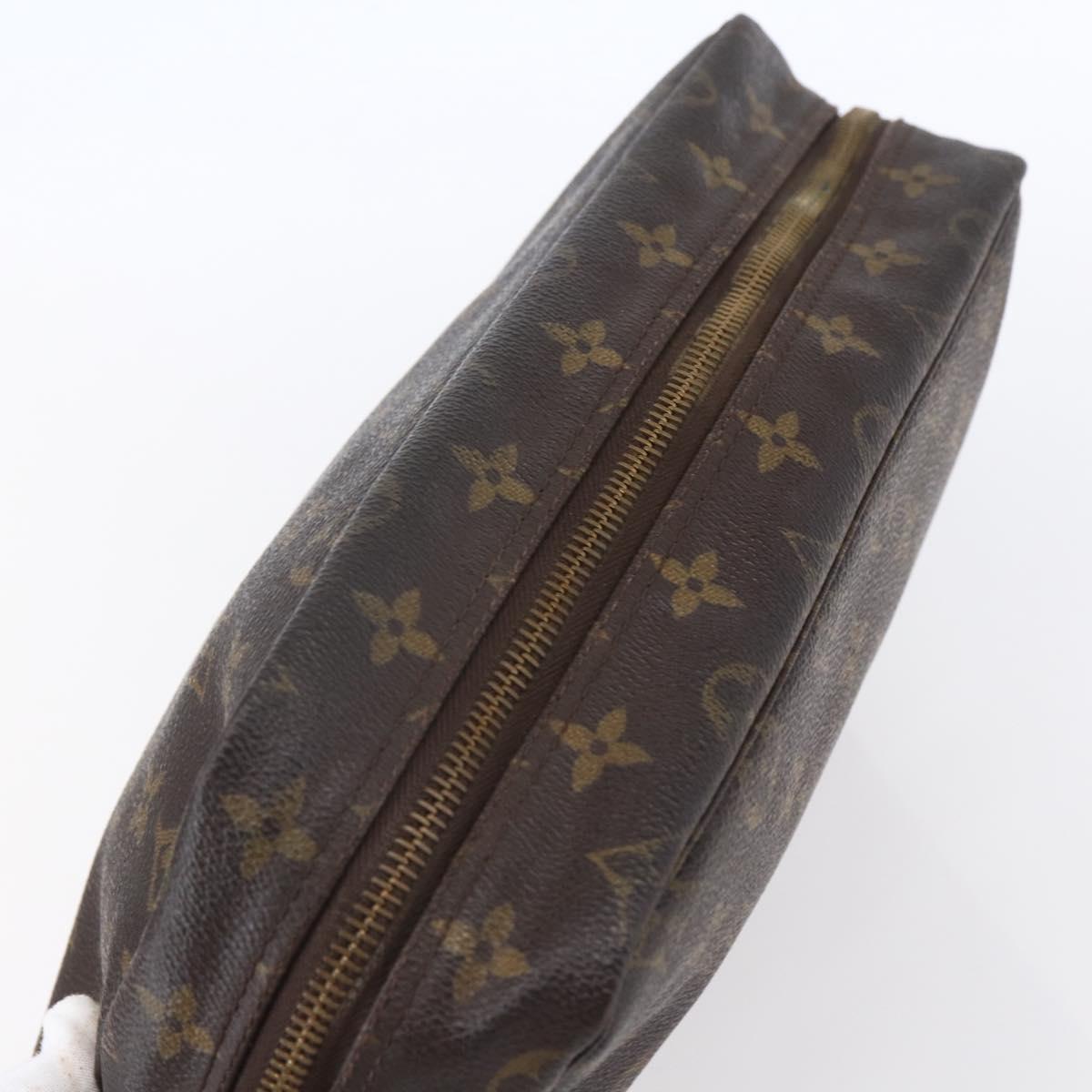 LOUIS VUITTON Monogram Trousse Toilette 28 Clutch Bag M47522 LV Auth 152122