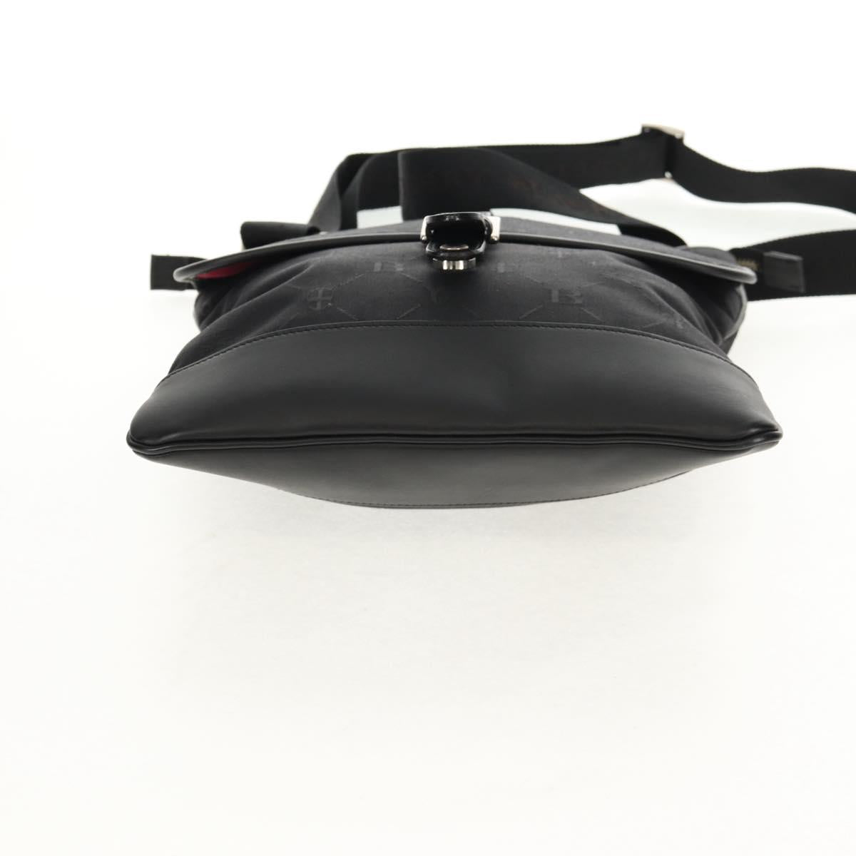 BURBERRY Black label Shoulder Bag Canvas Black Auth 152131