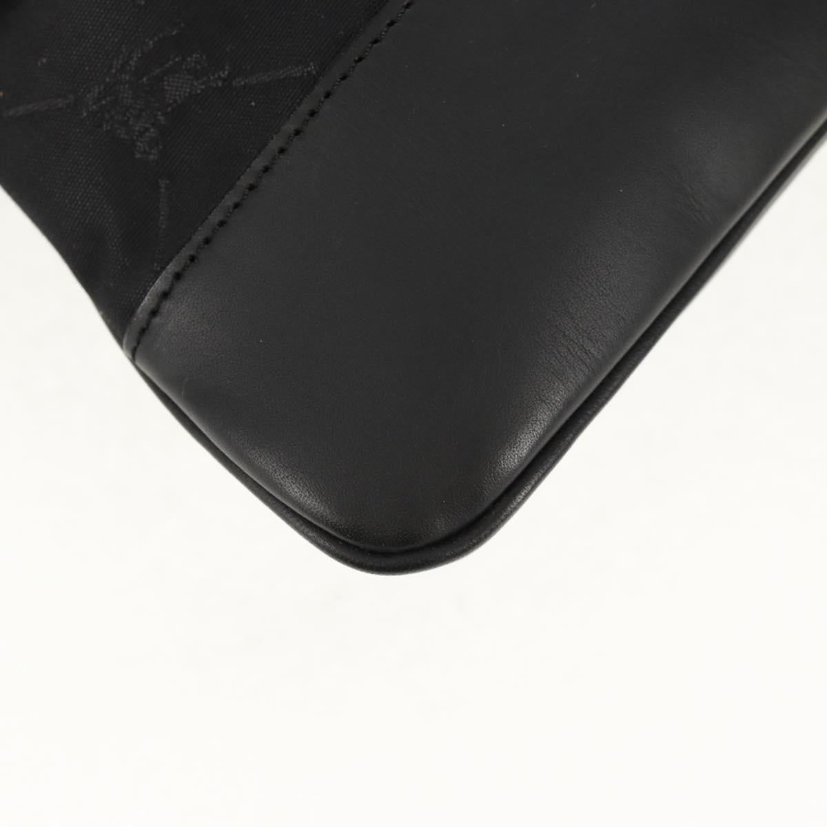 BURBERRY Black label Shoulder Bag Canvas Black Auth 152131