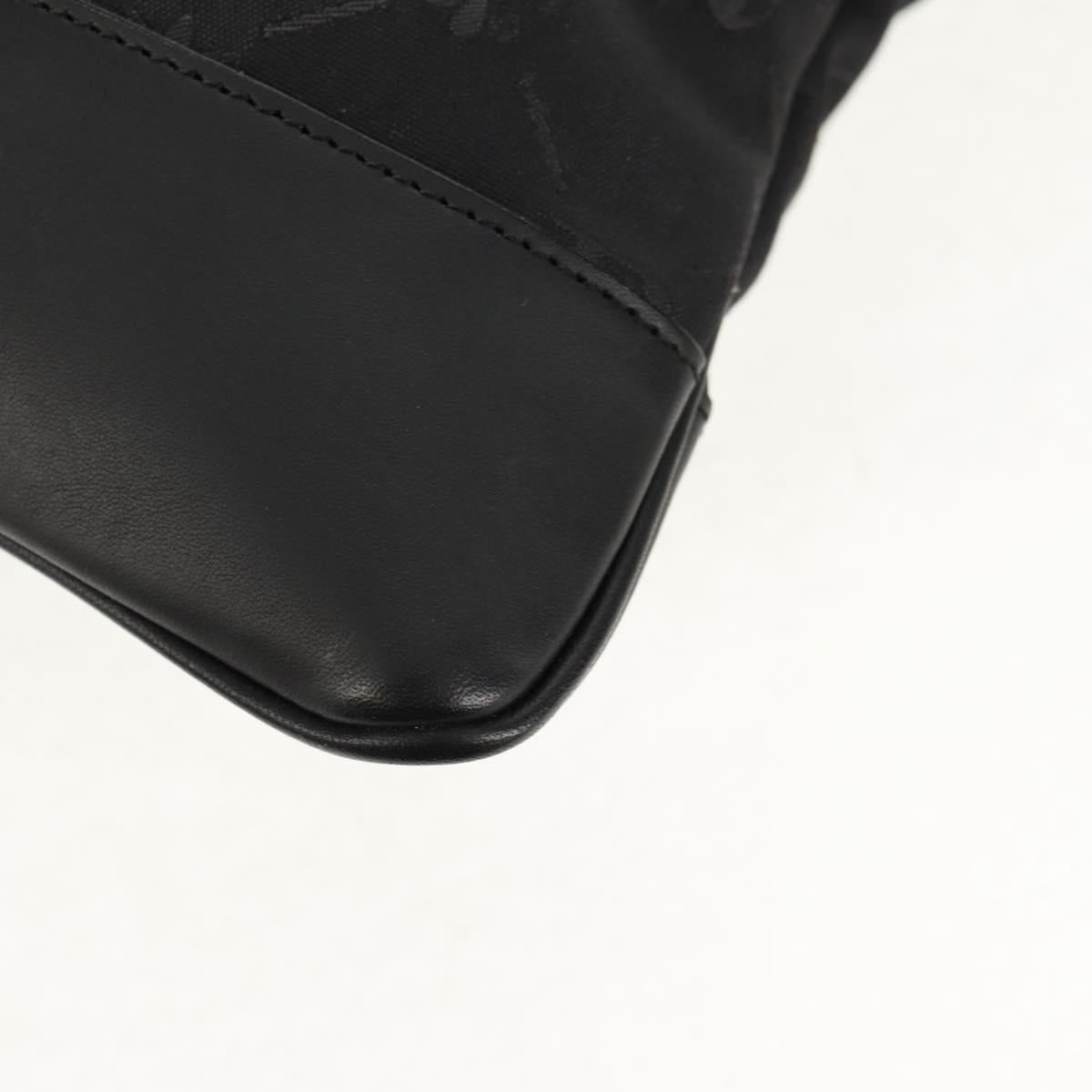 BURBERRY Black label Shoulder Bag Canvas Black Auth 152131