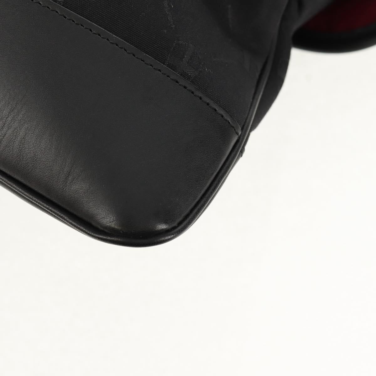 BURBERRY Black label Shoulder Bag Canvas Black Auth 152131