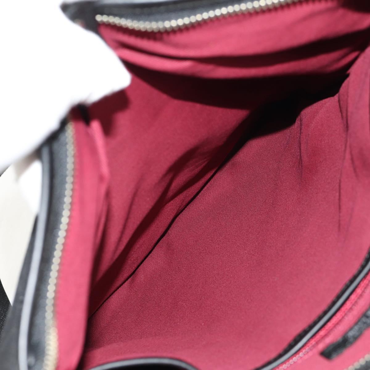 BURBERRY Black label Shoulder Bag Canvas Black Auth 152131