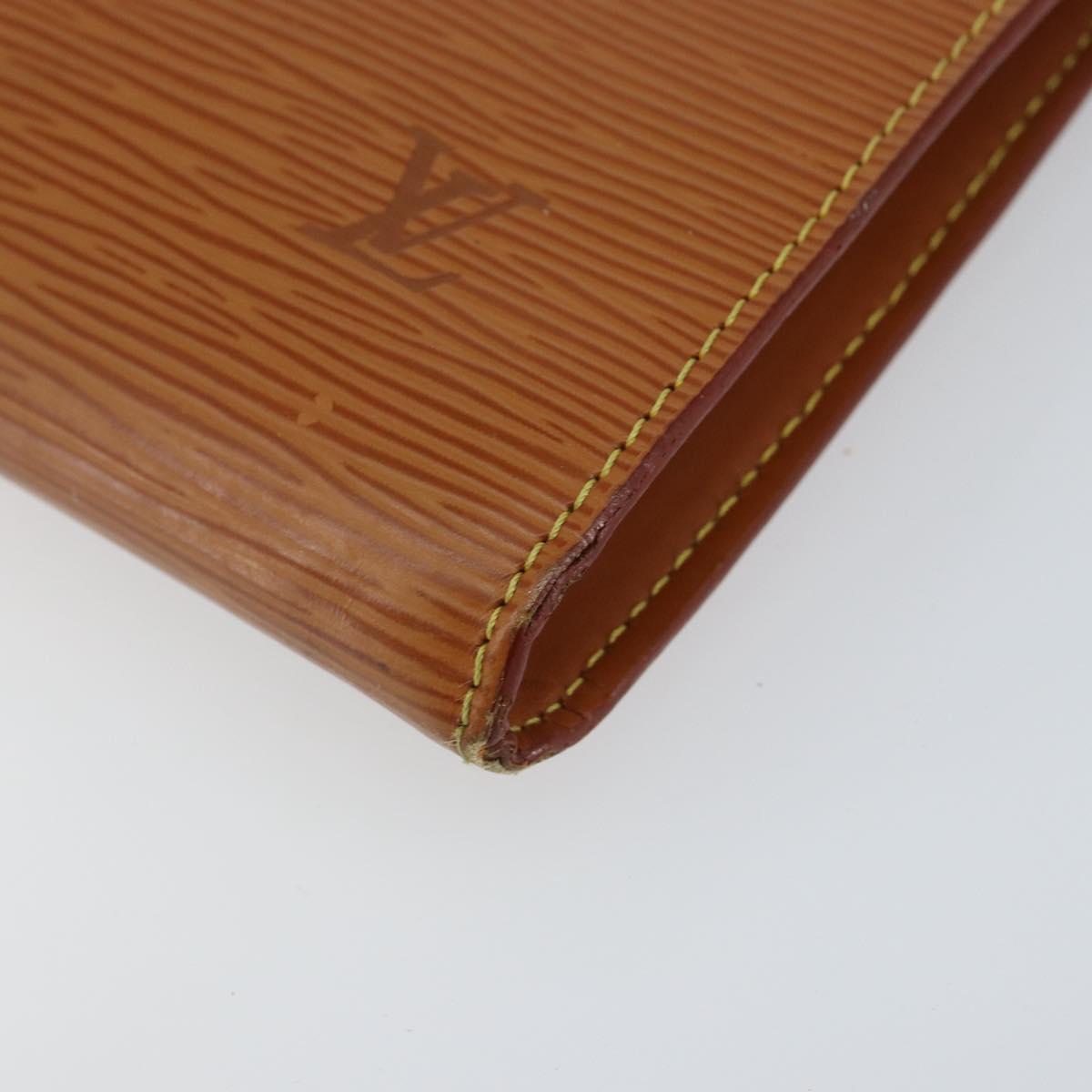 LOUIS VUITTON Epi Pochette Accessoires Accessory Pouch Brown M52953 Auth 152133