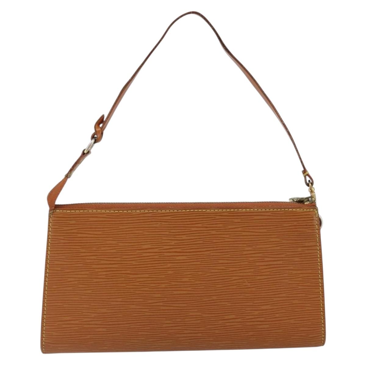 LOUIS VUITTON Epi Pochette Accessoires Accessory Pouch Brown M52953 Auth 152133