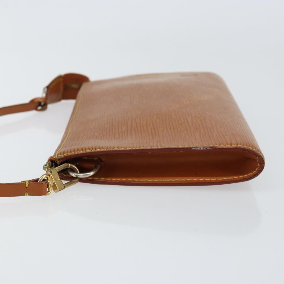 LOUIS VUITTON Epi Pochette Accessoires Accessory Pouch Brown M52953 Auth 152133