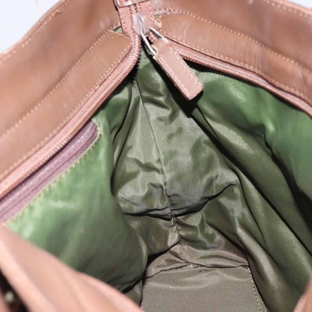 GUCCI GG Canvas Tote Bag Beige Silver 002 1119 Auth 152134