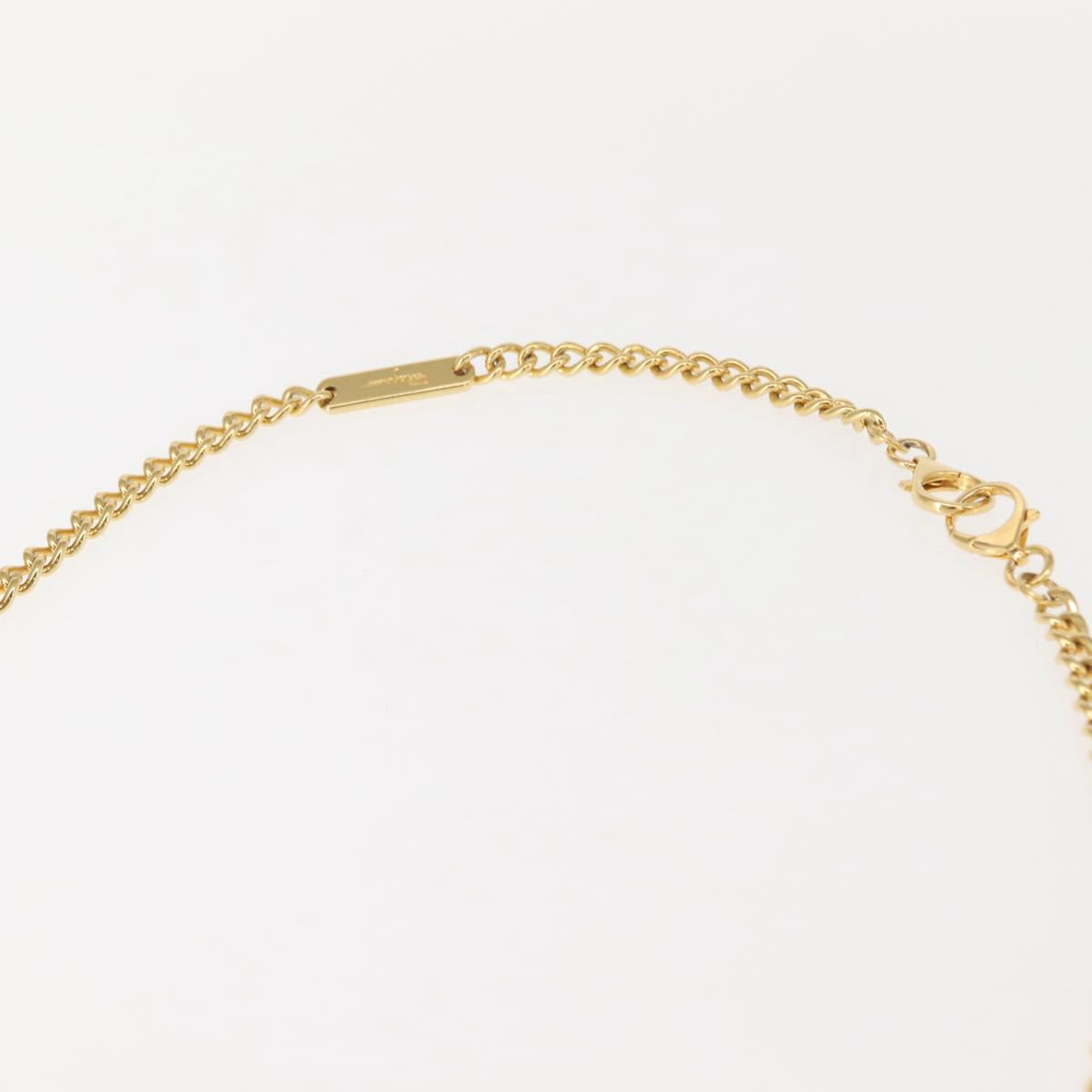 Salvatore Ferragamo Chain Gancini Shoulder Bag Leather Black Gold Auth 152138