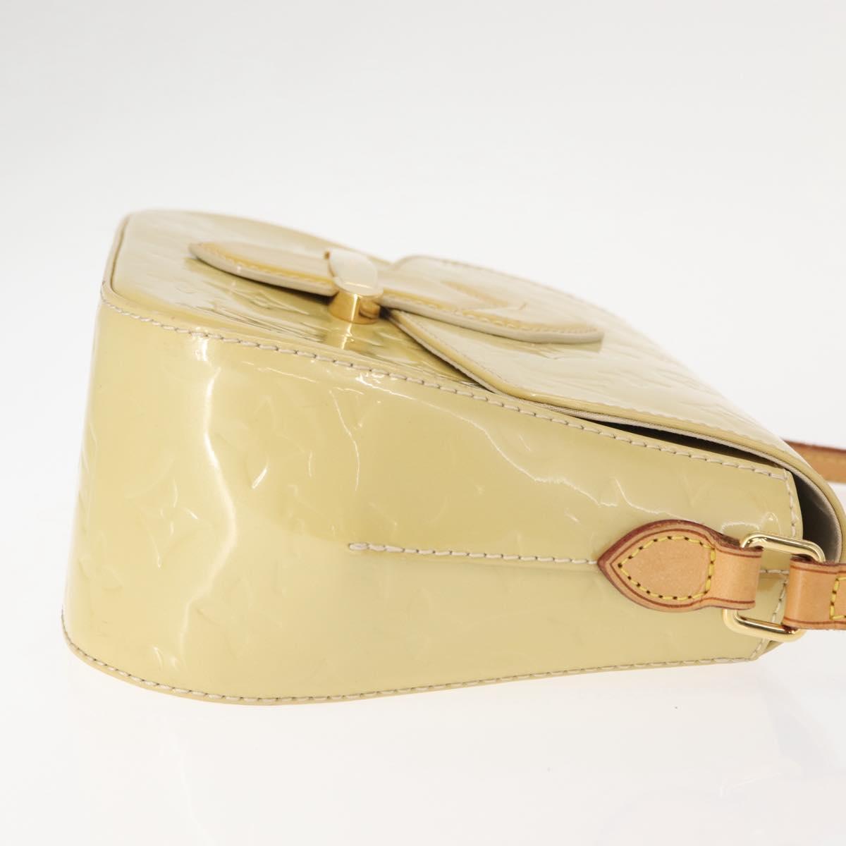 LOUIS VUITTON Monogram Vernis Bell Flower PM Bag Broncorail M91731 Auth 152140