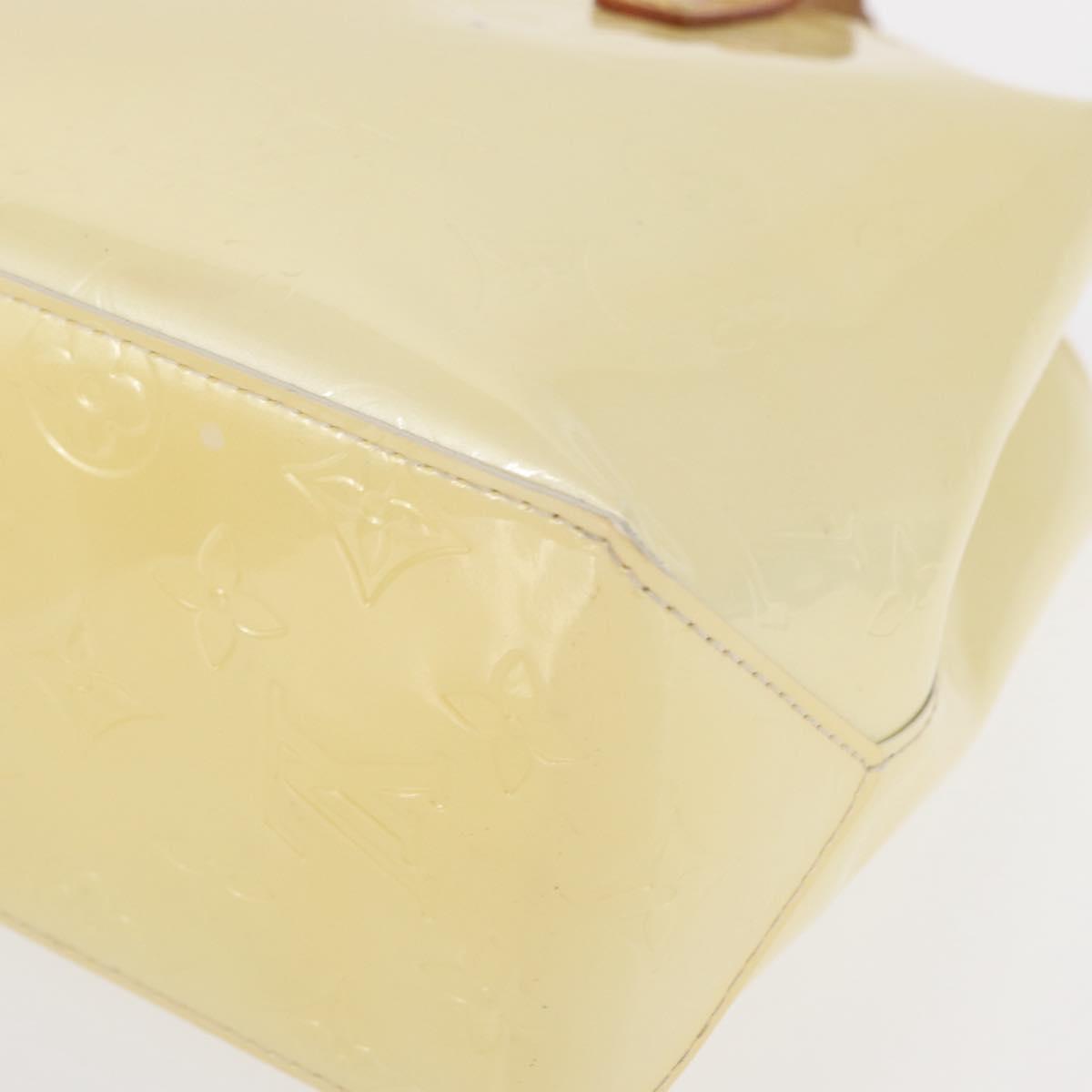 LOUIS VUITTON Monogram Vernis Reade PM Hand Bag Perle M91336 LV Auth 152141