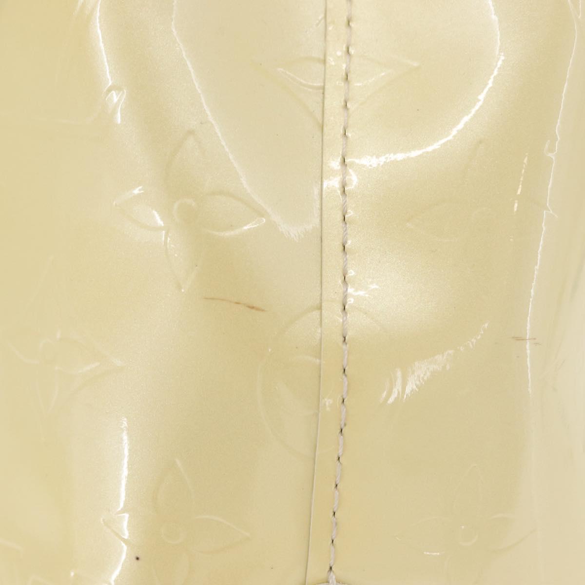 LOUIS VUITTON Monogram Vernis Reade PM Hand Bag Perle M91336 LV Auth 152141