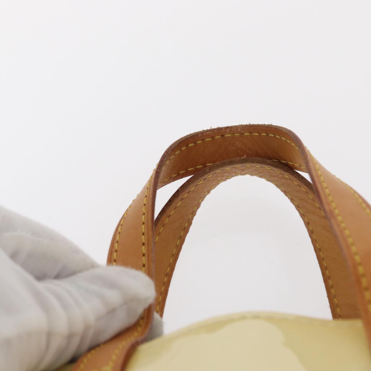 LOUIS VUITTON Monogram Vernis Reade PM Hand Bag Perle M91336 LV Auth 152141