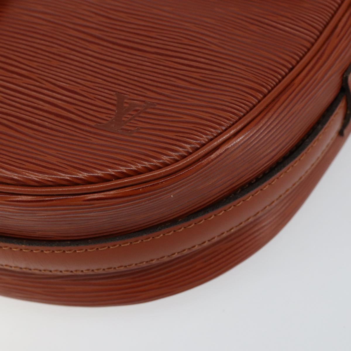 LOUIS VUITTON Epi Jeune Fille MM Shoulder Bag Brown M52153 LV Auth 152144