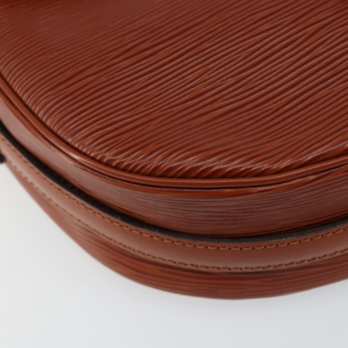 LOUIS VUITTON Epi Jeune Fille MM Shoulder Bag Brown M52153 LV Auth 152144