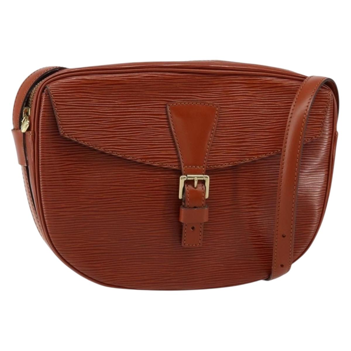 LOUIS VUITTON Epi Jeune Fille MM Shoulder Bag Brown M52153 LV Auth 152144