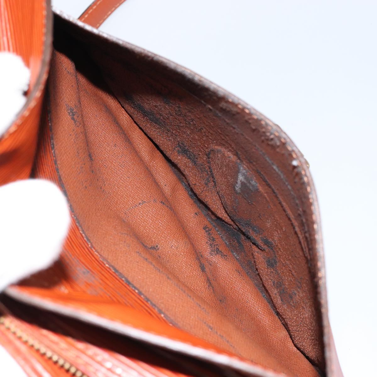 LOUIS VUITTON Epi Jeune Fille MM Shoulder Bag Brown M52153 LV Auth 152144