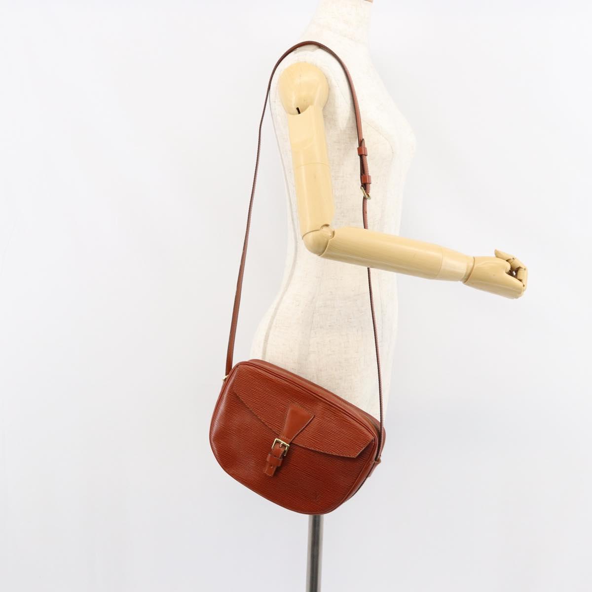 LOUIS VUITTON Epi Jeune Fille MM Shoulder Bag Brown M52153 LV Auth 152144