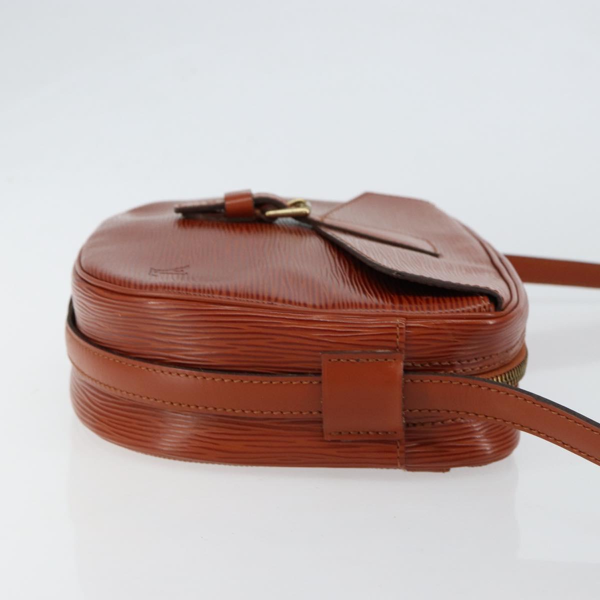 LOUIS VUITTON Epi Jeune Fille MM Shoulder Bag Brown M52153 LV Auth 152144