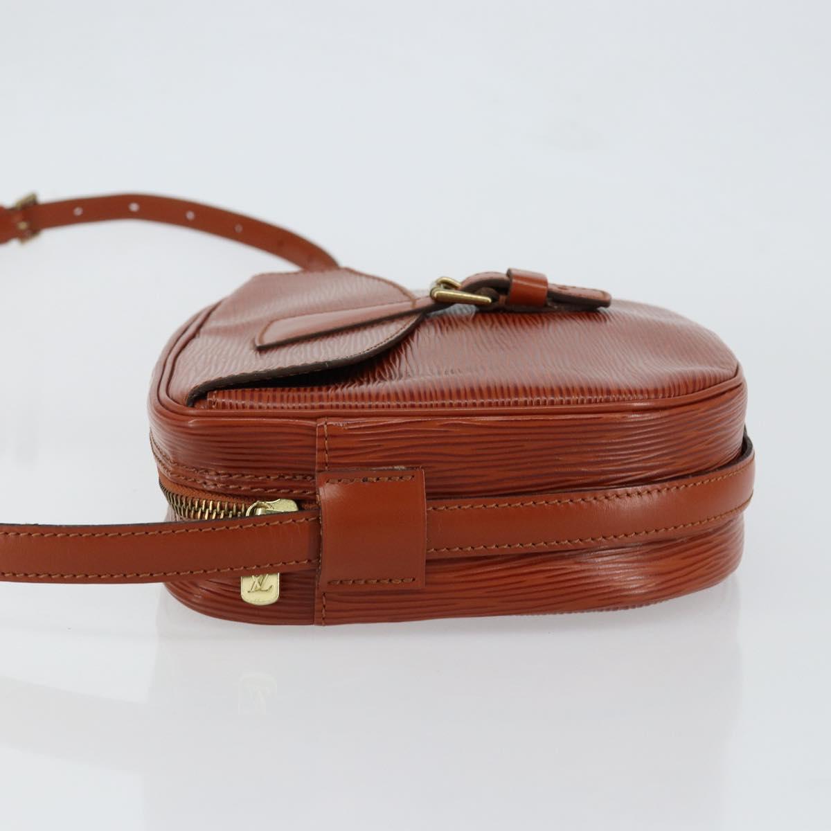 LOUIS VUITTON Epi Jeune Fille MM Shoulder Bag Brown M52153 LV Auth 152144